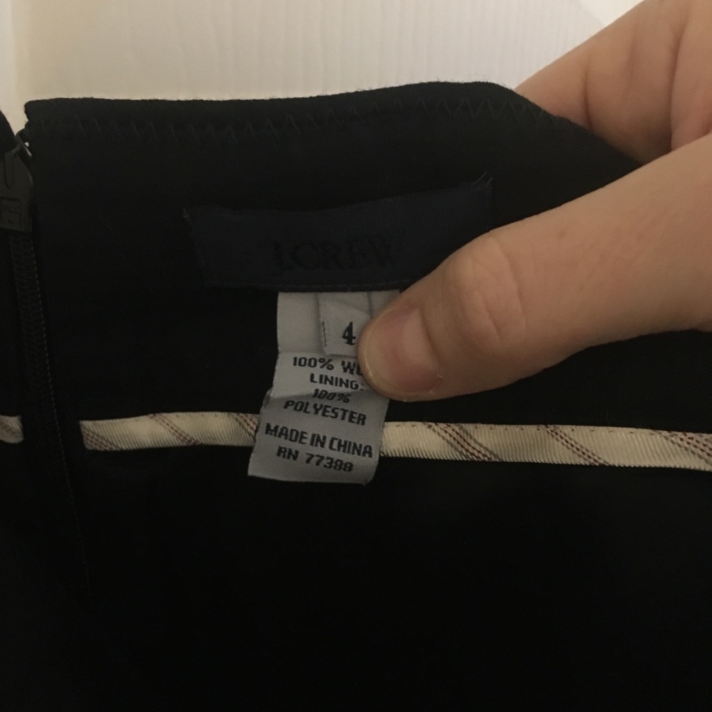 J Crew 100% wool pencil skirt
